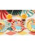 8 stk Små Fargerike Sirkus Papptallerkener 18 cm - Circus Party
