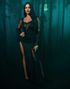 Spooky Beauty - Addams Family Morticia Inspireret Kostume Til Dame
