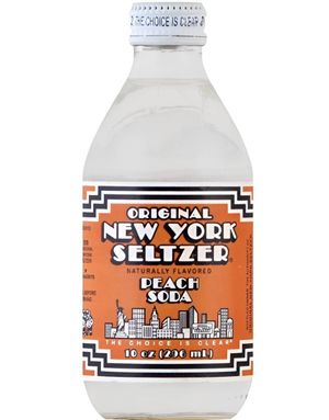 Original New York Seltzer Peach Soda - Sodavand med Ferskensmag 296 ml (USA)