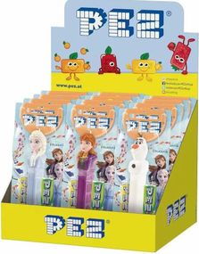 12 stk Disney's Frozen 2 Pez-holder med 2 Pez-pakker - Hel Æske
