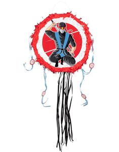 Rund Ninja Pull-Piñata 35x10x35 cm