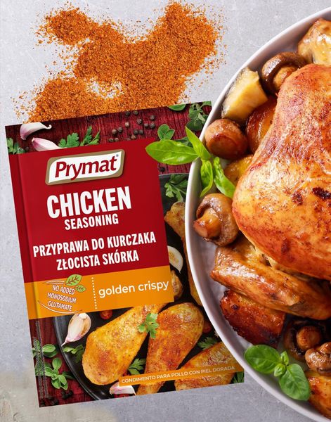 Golden Crispy Chicken Seasoning - Krydderblanding til Kylling - PRYMAT 30 gram (Polen)