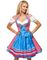 Traditionel Dirndl-Oktoberfestkjole med Forklæde
