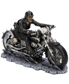 James Ryman Hell on the Highway - Motorcykelfigur med Skelet 20 cm