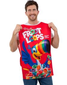 Lisensiert Kellogs Froot Loops Unisex Kostyme til Voksen - Onesize