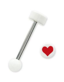 Hjerter - Tungepiercing