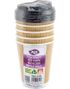 5 stk Rillede Varmekopper/Kaffekopper med Lokk i Papp - 355 ml