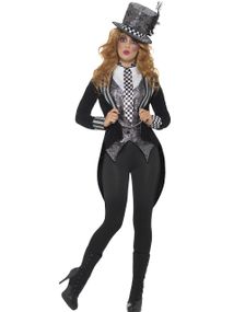 Miss Mad Hatter inspireret 4 Dele Kostume