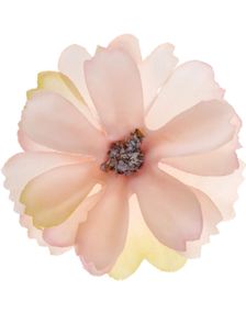 12 stk Rosa og Gule Dekorasjonsblomster