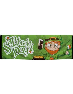 Gigantisk Stofbanner 74x220 cm - St Patrick's Day