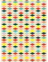 Papirduk Sirkus Diamant Mønster 120x180 cm - Circus Party