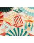 6 stk Fargerike Sirkus Beger til Snacks/Popcorn - Circus Party