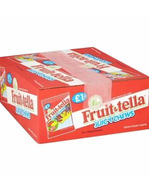 12 stk Poser med Fruit-tella Juicy Chews - Hel Eske 1620 gram