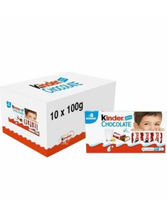 10 stk 8-pakker Kinder Chokolade - Hele Æsken 1 kg