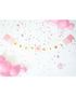 Baby Girl Gender Reveal Banner 1,75 meter