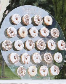 Donut-/ Smultringstativ i Akryl 63x65 cm - Pampas