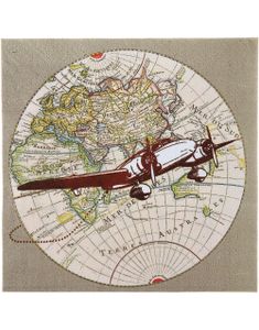 20 stk Bon Voyage Servietter 33x33 cm