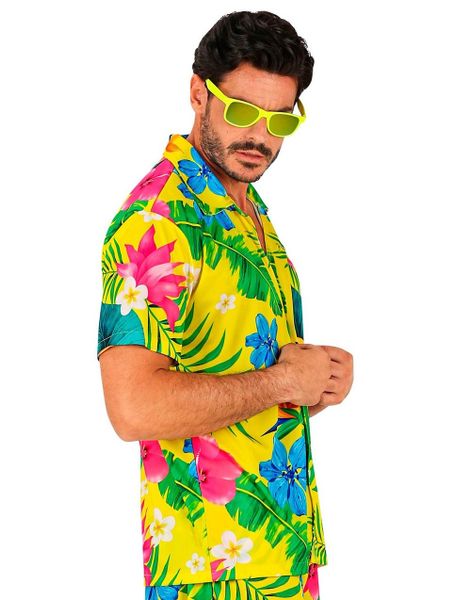 Tropisk Gul Hawaii Skjorte