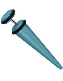 Fake Expander Metallic Turquoise - Fake Piercing