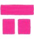 80s Svettebånd 3 Deler - Neon Rosa