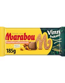Marabou Melkesjokoladeplate med Appelsin og Pepperkakesmak 185 gram