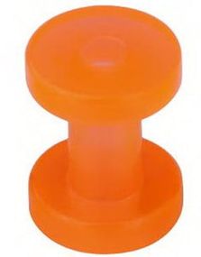 Gennemsigtig Orange Piercing Tunnel