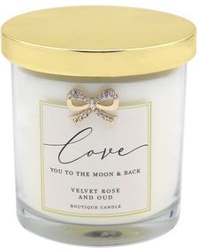 Love You - Duftlys i Glasskrukke med Velvet Rose & Oud