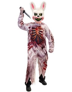 Zombie Bunny - Kostyme til Barn med Maske