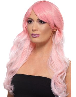 Pink Ombre Paryk med Bølger - Kan Styles!