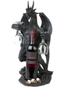 STOR Dragefigur - Glas- og Vinholder 50,5 cm
