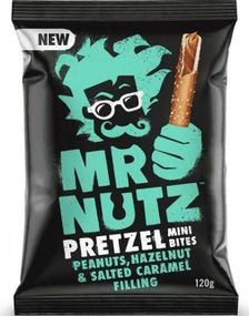 Mr. Nutz Pretzel Mini Bites Salted Caramel Peanutbutter 120 gram