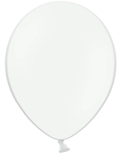 10 stk 30 cm - Hvide Balloner