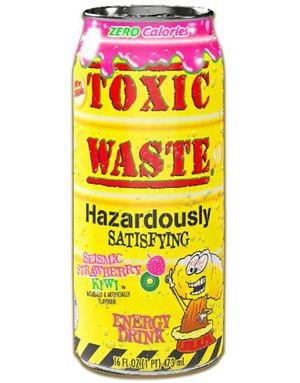 Toxic Waste Seismic Strawberry Kiwi Energy Drink 473 ml (USA Import)