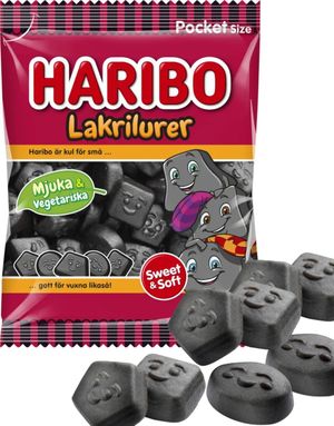 Haribo Lakrilurer 80 gram