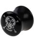 Biohazard Skullhead - Sort Piercing Plug