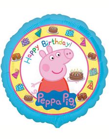 Happy Birthday Folieballon 43 cm - Peppa Pigg