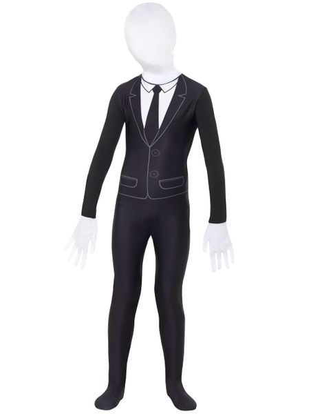 Slenderman Second Skin Kostume til Børn