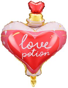 Love Potion - Kjærlighetsdrikk Folieballong med Tekst 54x66 cm