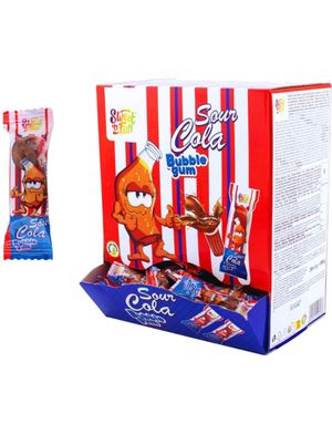 200 stk S&F Cola Bubblegum - Sur Colaformet Tyggegummi i Dispensereske 1kg
