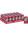24 stk Dr. Pepper Zero - Sukkerfri Sodavand - Helt Brett 24x330 ml (USA)