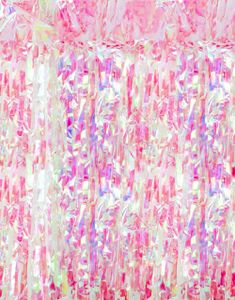 Iriserende Rosa Bakgrunn/Dørforheng 100x200 cm