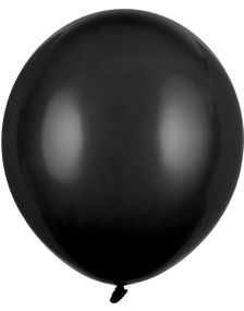 25 stk 43 cm - Kjempe Store Pastell Svarte Ballonger