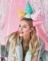 6 stk Happy Birthday Partyhatter i Forskjellige Farger