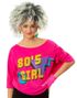 "80s Girl" Batwing T-Skjorte til Dame - Large