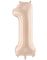 Beige Stor Folieballong 72 cm