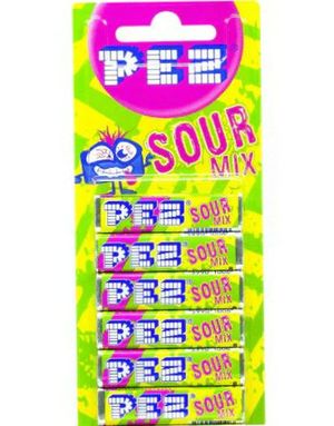 6 stk Pez Sour Mix Refills