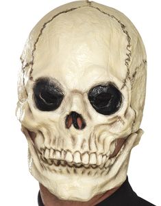 Kraniemaske med Bevægelig Kæbe i Skum-Latex