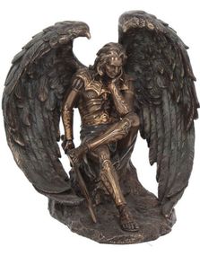 Lucifer den Falne Engel Figur i Bronse 16,5 cm