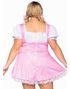 Flørtende Rosa & Hvit Oktoberfestkjole