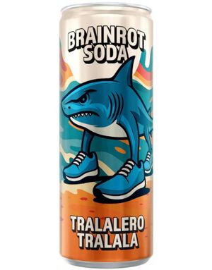 Brainrot Soda - Tralalero Tralala - Sukkerfri Sodavand Med Citronsmag Og Limesmag 250 Ml